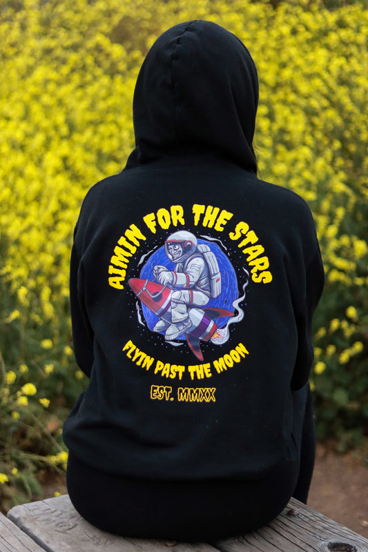 AIMIN FOR THE STARS HOODIE—BLACK